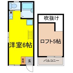 メゾネート上松２の物件間取画像